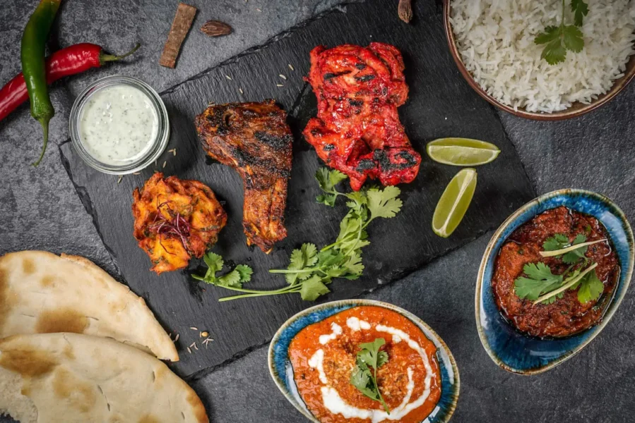 Indisk mad fra restaurant Paprika i Odense