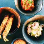 Forrygende laksetatar, tempura-rejer og kingfish